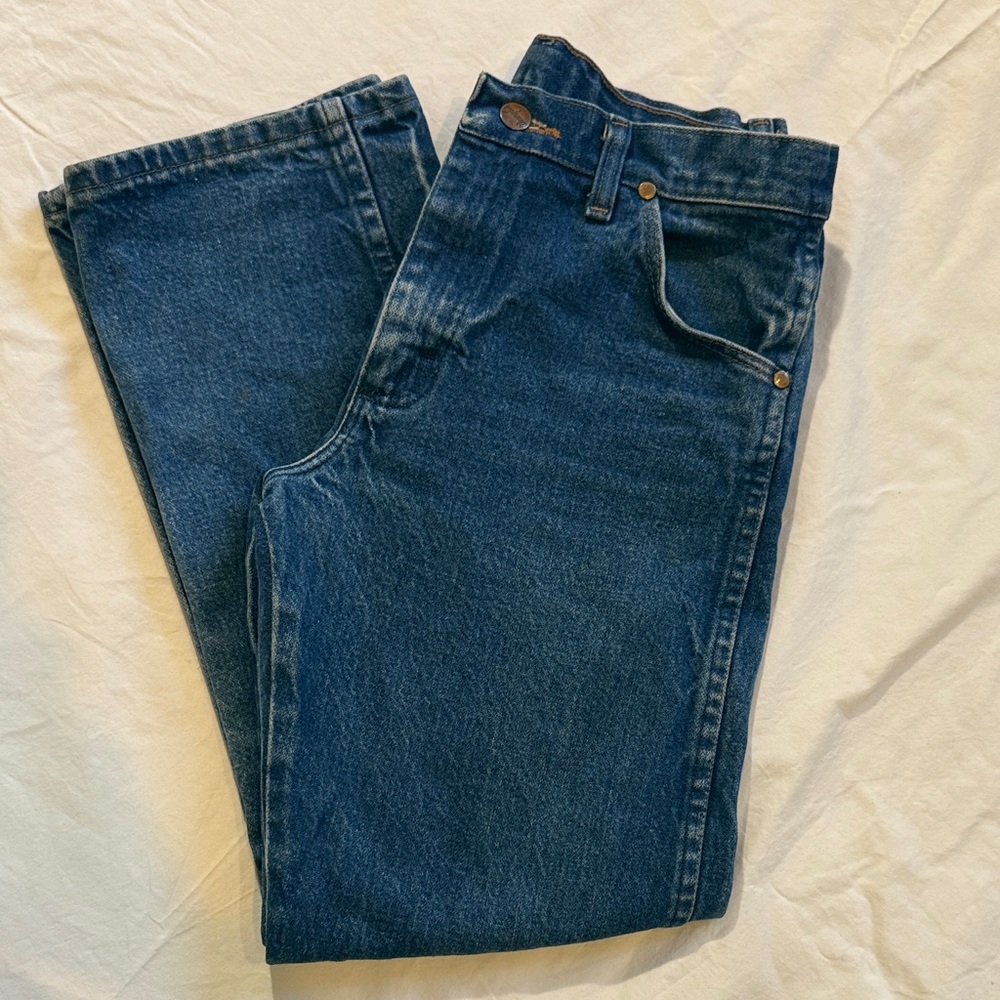 Wrangler Dark Blue Straight Jeans
